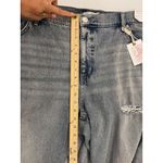 Jessica Simpson  Harmony High Rise Straight‎ Distressed Glitter Blue Jeans 22W Photo 7