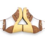 Dr. Scholl’s Blissful Platform Clog Sandal Brown Faux Leather Women's Size 8.5 Photo 9