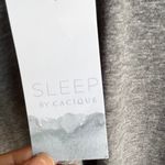 Gray Pajama Top With Pink Floral Applique 3/4 Sleeves Cozy Loungewear NWT Size L Photo 10