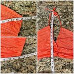 Sincerely Jules Orange Crinkle Pleated Halter Crop Top Ruched Boho Coastal L Size L Photo 7
