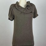 Marc by Marc Jacobs  Brown Ruffle Sweater Top Photo 0