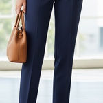 Talbots  High-Waist Hampshire Ankle Length Pants Black 14W Womens Plus Stretch Photo 0