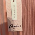 Candie's  peach and chevron top size L Photo 2