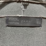 ZARA Double Layer Open Front Cardigan Oatmeal Medium Photo 3