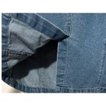 Comfort Denim Women's Short‎ Sleeve Button Front V Photo 2