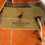 Boho‎ Shawl Poncho 48" Rust Orange Tan Yellow Lagenlook Viscose Fall Autumn NEW! Size L Photo 6