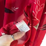 Campus Casuals Vintage 90s Women's Size Medium Novelty Print Red Blouse Photo 6