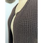 Ralph Lauren Purple Label Brown Chunky Knit Sleeveless Long Cardigan Vest M/L Photo 3
