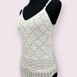 Martina Vidal | Medium | Burano Collection Italian Luxury Lace Crochet Knit Tank White Photo 4