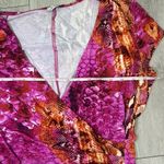 Vintage Cashe Y2K 2000s bodycon wrap dress pink glam sexy Mini dress size medium Photo 2