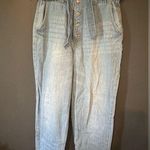 Wax Jean WAX jeans Women’s Size Medium Light Wash Paper Bag, Waste Denim Jeans Photo 0