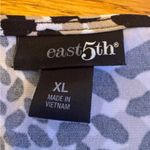 East 5th  Women’s XL Short Sleeve Animal Print Top Embellished Neckline Leopard Photo 2