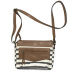Fossil Relic by  Allie Striped Canvas Crossbody Bag Photo 1
