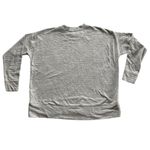 Aerie Oversized Long Sleeve Crew Neck Top Sweater Striped Size S Grey Layering Photo 6