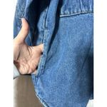 VTG Sergio Valente Jean Jacket Medium Shirt Shacket Pockets Blue Denim Cotton Photo 6