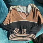 Free People  Gold Dust Pullover Sweater Top sz S Photo 3