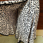Slate + Willow  Ivory and Black Animal Cheetah Print Faux Wrap Dress Size S Photo 8