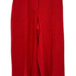 New House Of Harlow‎ 1969 Pants High Waist Wide Legs Crinkled Red Medium Pockets Photo 0