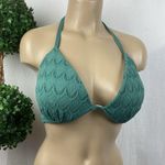 Shade & Shore Olive Green Crochet Underwire Contour Bikini Bathing Suit Top 36D Photo 0