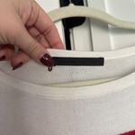 Jenni Kayne NWOT  White Red Striped Top Cashmere Pullover Photo 1