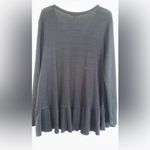 Black long sleeve ruffle top #longsleeve Size XL Photo 1