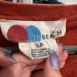 Free People Free‎ People Beach Womens Orange Rust Knot Front Long Sleeve Oversized Top Small Photo 5