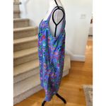 Printfresh Blue Hummingbird Floral Print Night Dress Nightgown Photo 2