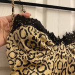 For Love & Lemons WOMENS Small Cheetah Mini Slip Dress Siren Lace Cocktail Photo 2