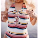 Billabong Eazy Daze striped one piece halter suit Photo 3