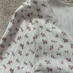 Floral Long Sleeve One Piece Sleepwear Size M White Size M Photo 5