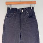 ZARA  Wide Leg High-Rise Raw Hem Jeans Photo 4