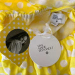 Lisa Marie Hernandez Linen Blend Polka Dot Ruffle Dress Yellow Size XS NWT Photo 5