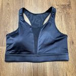 Nike Womens Dri Fit Mesh Cut Out Dark Gray Sports Bra Size Small Swoosh Photo 0