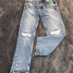 ZARA Basic Boyfriend Jeans W/ Pearls Photo 0