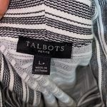 Talbots  Petite Turtleneck Shirt Striped Black and White long sleeve large petite Photo 5