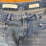 Pilcro Patchwork Boho Denim Midi Skirt Size 4 Photo 2