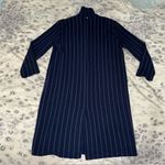 Anthropologie  Harlyn Pinstripe Longline Blazer Jacket Photo 4