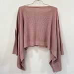 Lululemon Forward Flow Poncho Mauve Blush Pink Wrap One Size Knit Scarf Photo 1