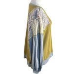 We The Free Free People Bohemian Feelin It Patchwork Oversized Slouchy Tee Top Small Photo 3