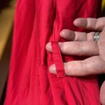 Badgley Mischka Red Asymmetrical Shirt Dress Size 8 *PROJECT* Photo 8