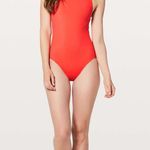 Lululemon coastline orange one piece swimsuit size 2 Photo 0