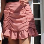 These Three Boutique Gathered Ruffled Mini Skirt Photo 0