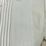 Pendleton  Shaped Fit Button Up Shirt Sz 10 Petite Tan White Striped Long Sleeve Photo 3