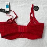 Natori Pretty Smooth Seamless Lace Underwire Red Bra 30DDD Size undefined Photo 6