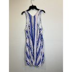 ASTR  the Label Dress M Rena Striped Mini Shift Blue Pink Racerback Sleeveless Photo 3