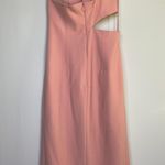 Cinq à Sept Cinq a Sept Laurile one-shoulder cutout midi dress in peony pink size 8 medium Photo 10