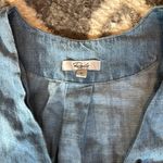 Rails  Women's Alicia Denim Chambray Tassel Blue Shift Dress Linen Size Small Photo 3