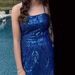 Lulus Blue  Homecoming Dress Photo 0