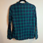 Faded Glory  Green And Blue Long Sleeve Cotton Flannel Like Shirt Photo 1