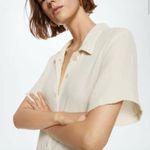 Mango  Cotton Cheesecloth Jumpsuit Size Small Photo 4